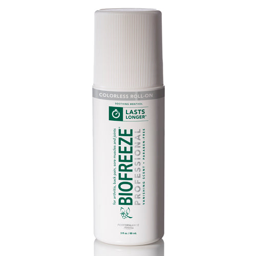 Biofreeze - 3 Oz. Roll-On Dye-Free Prof Version