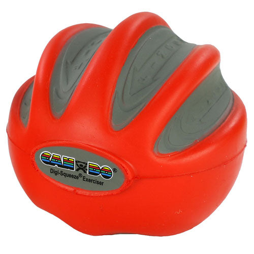 CanDo Digi-Squeeze Hand Exer Red  Med Size  Light Strength