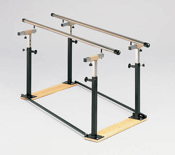 Folding Parallel Bars 7' w/Wood Base