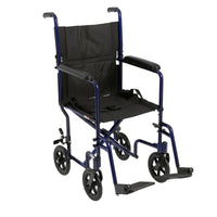 Wheelchair Transport Lightweight Blue 17