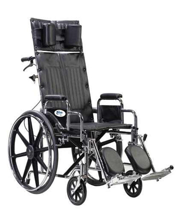 Wheelchair Full Reclining 22  W/Removable Desk Arms