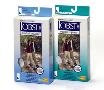 Jobst Active 15-20 Knee-Hi Socks Black Large