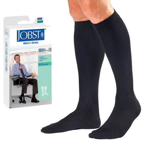 Jobst Men's Dress Socks 8-15 Navy Medium