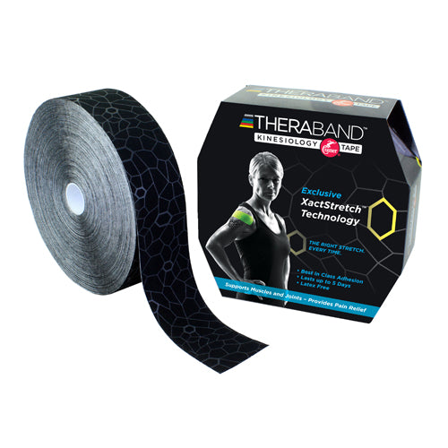 TheraBand Kinesiology TapeBulk 2 x103.3'  Black/White