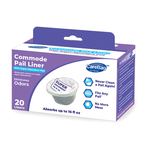 Carebag Commode Pail Liners (20-1/2x15-3/4 ) 16 oz. Bx/20