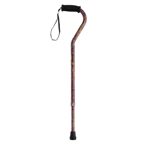 Offset Handle Aluminum Cane Color Paisley         (Each)