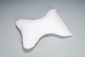 Cervical Butterfly (Bow Tie) Pillow w/Removable Cvr White