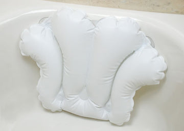 Inflatable Bath Pillow w/ Suction Cups