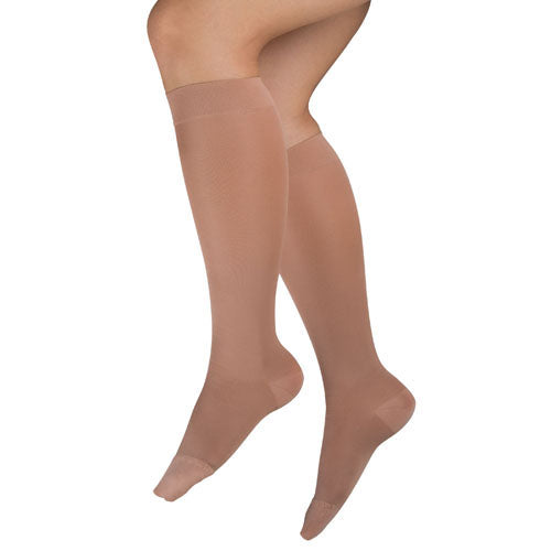 Ladies' Sheer Firm Support  XL 20-30mmHg  Knee Highs  Beige