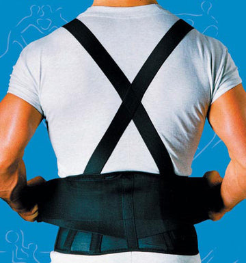 9  Back Belts With Suspenders Black XX-Large Sportaid